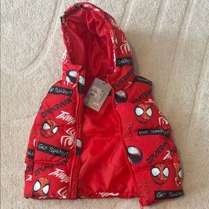 Red Spider-Man Hooded Vest
